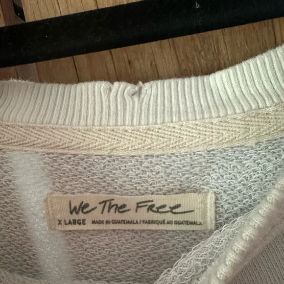 We The Free Cream Oversized Asymmetrical Hoodie - Picture 2 of 5
